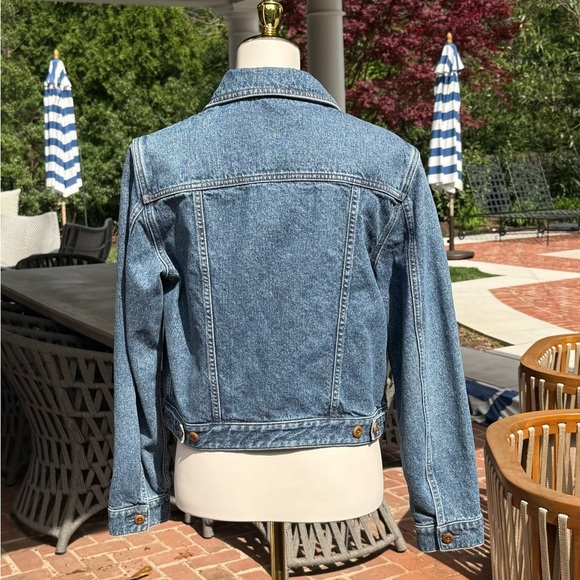 Chloe by Chloe Cropped Denim Jacket in Dusty Blue NWOT - Picture 6 of 15
